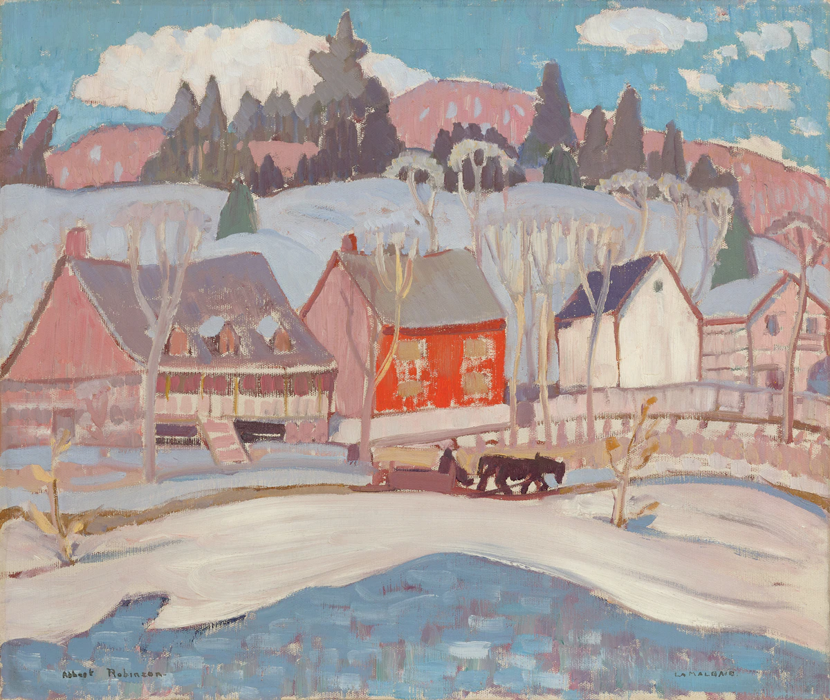 Albert Henry Robinson, La Malbaie, oil on canvas, circa 1926