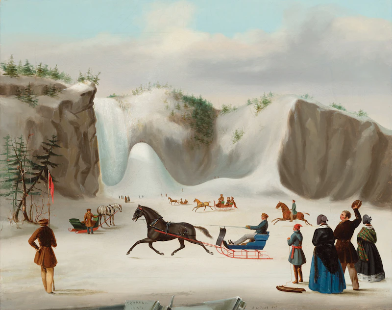 Corbeau at Montmorency Falls  by Robert Clow Todd