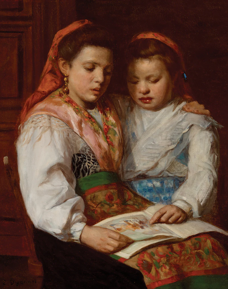 Edmond Dyonnet, The Picture Book, 1909, oil on canvas