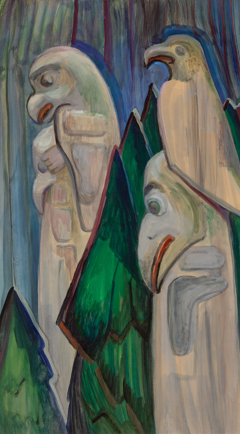 Emily Carr, Nirvana, oil on paper