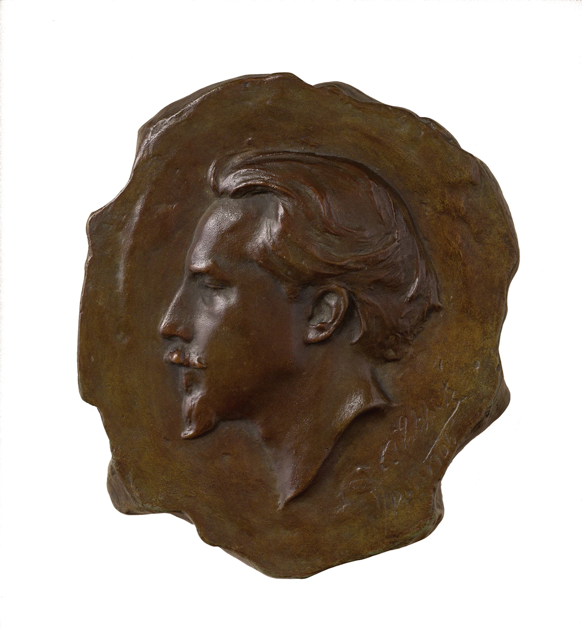 Alfred Laliberté, Head of Marc-Aurèle de Foy Suzor-Coté, bronze, 1906