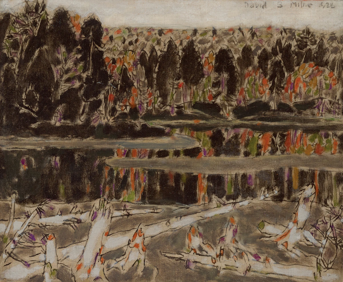 David Brown Milne, Outlet of the Pond, Late Afternoon, 1926, oil on canvas