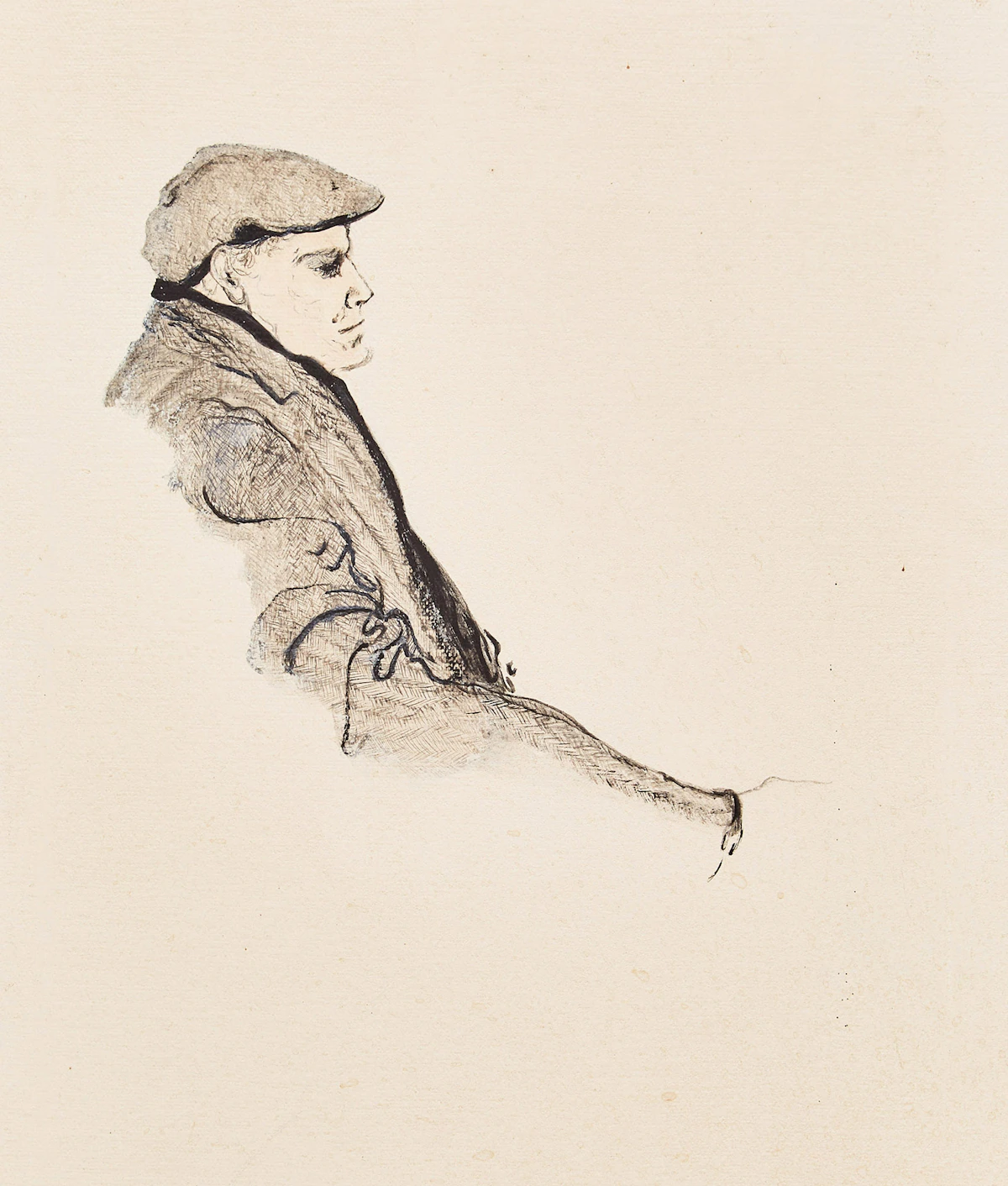 Barbara E. Mercer, Portrait of Glenn Gould, acrylic on canvas, 1983