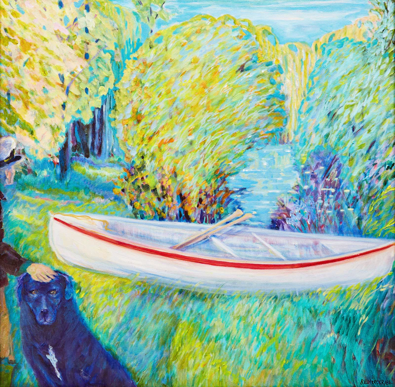 Waiting at the Pond by Barbara E. Mercer