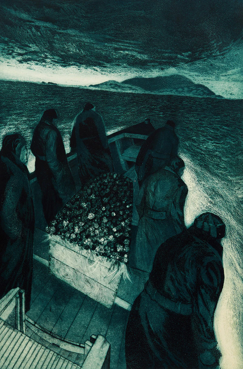 Island Funeral, Newfoundland (#1 from Lost Party Series) by David Lloyd Blackwood