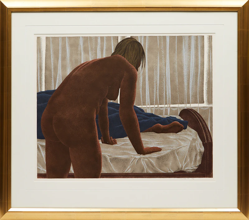 David Alexander Colville, Sleeper, serigraph in colours, 1975 - view 2