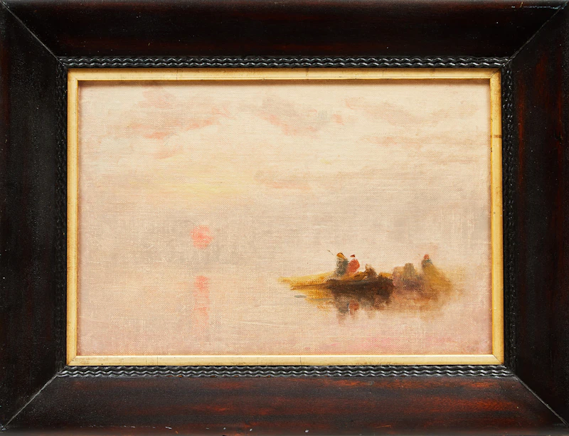 John Hammond, Sunrise, Bay of Fundy, oil on board - view 2