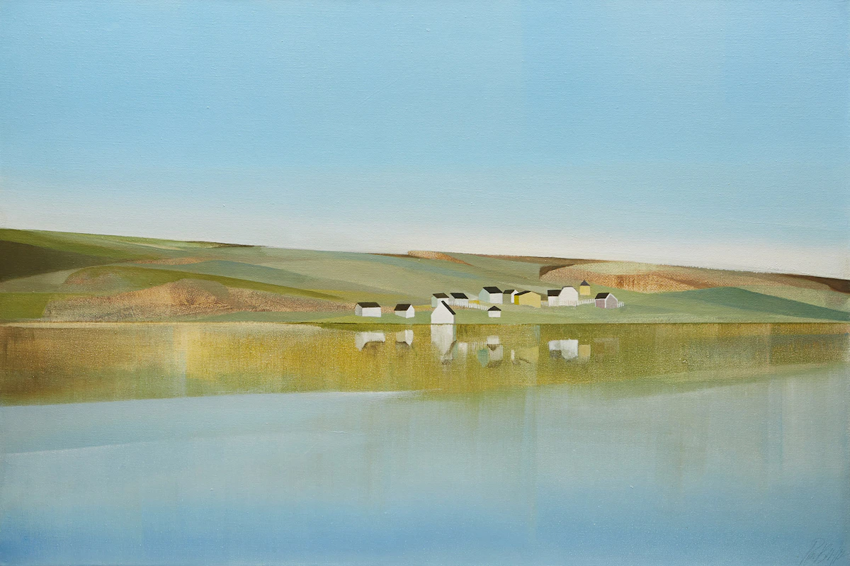 Ronald William Bolt, Coley’s Point North, acrylic on canvas, 1972