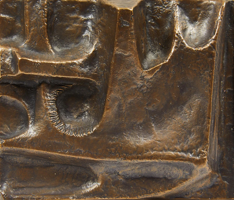 Yves Trudeau, Abstraction, haut relief bronze