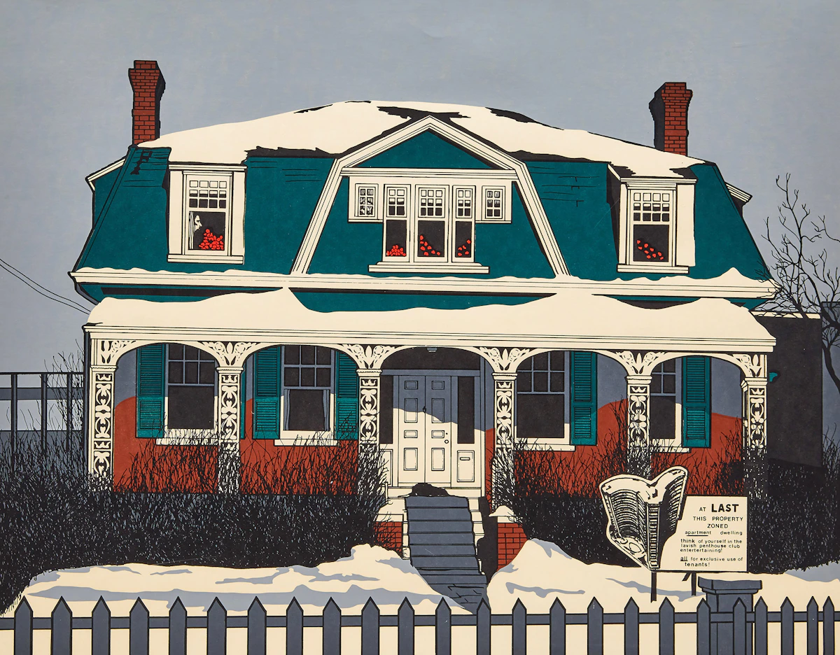 William Featherstone, Ashbridge House, colour serigraph