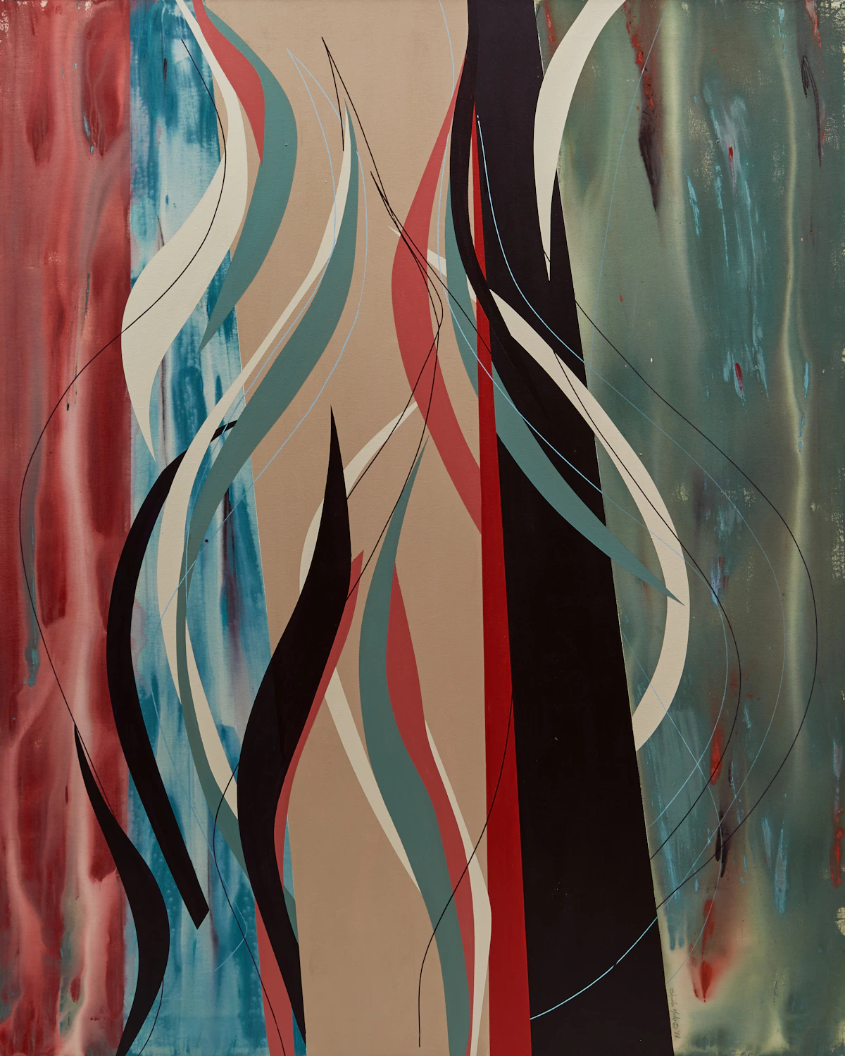 Sheila Maki, Northern Thrust, acrylic on canvas