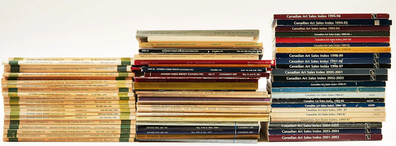 Books and Reference, A Large Collection of Auction Catalogues and Publications, 98 books