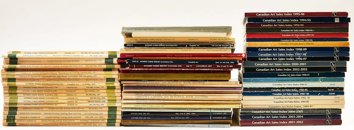 Books and Reference, A Large Collection of Auction Catalogues and Publications, 98 books