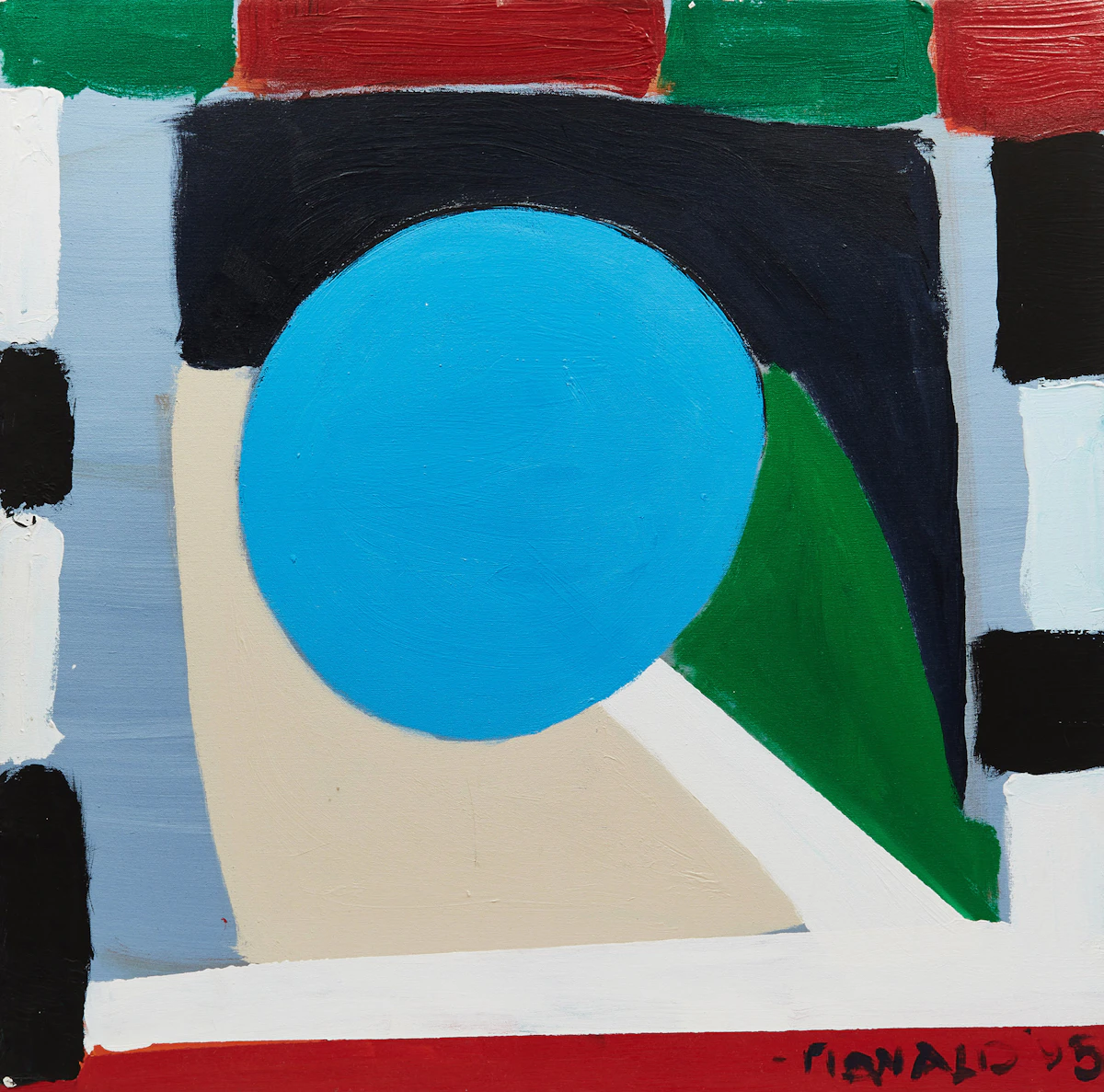 William Ronald, Space Mission, acrylic on canvas, 1995