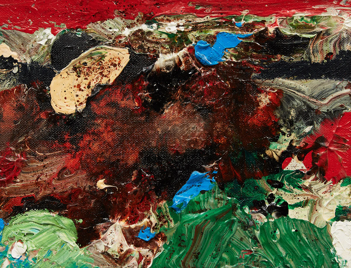 William Ronald, Red Sunset, acrylic on canvas, 1987