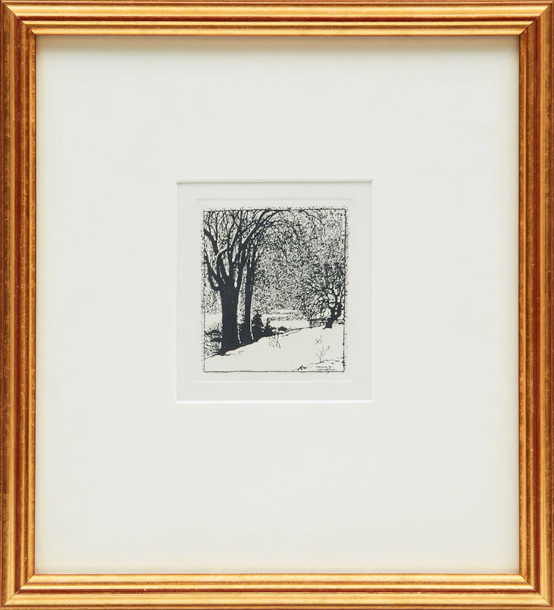 Frank Hans Johnston, Winter Cover, etching - view 2