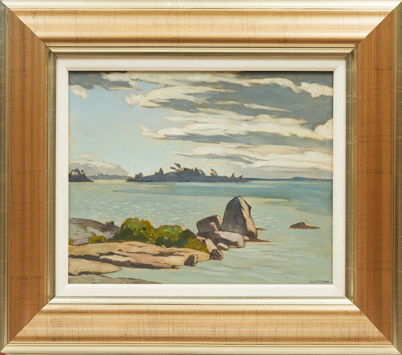 Alfred Joseph Casson, Georgian Bay, oil on board, 1981 - view 2