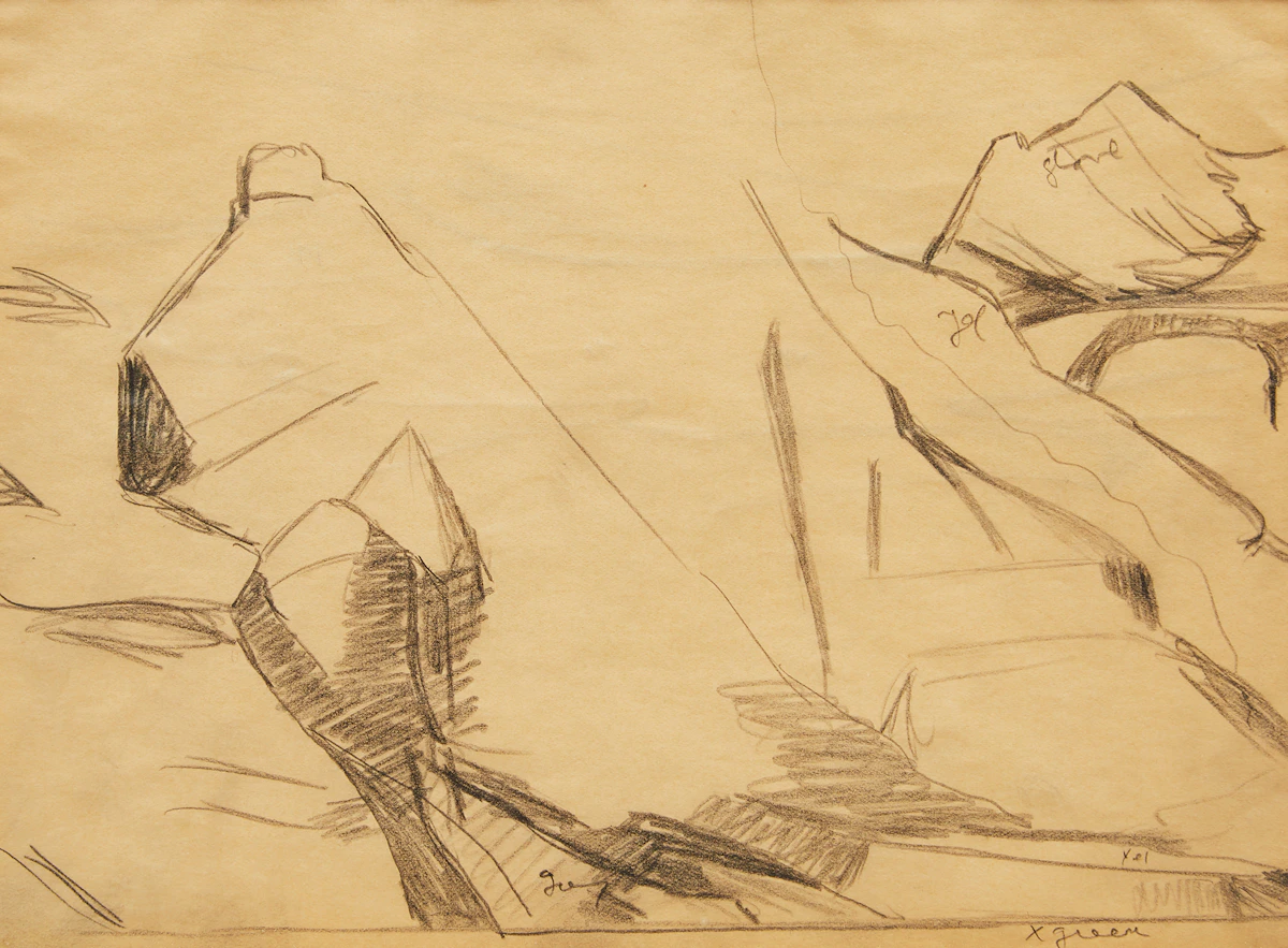 Lawren Stewart Harris, Mountains #3, 1929, pencil