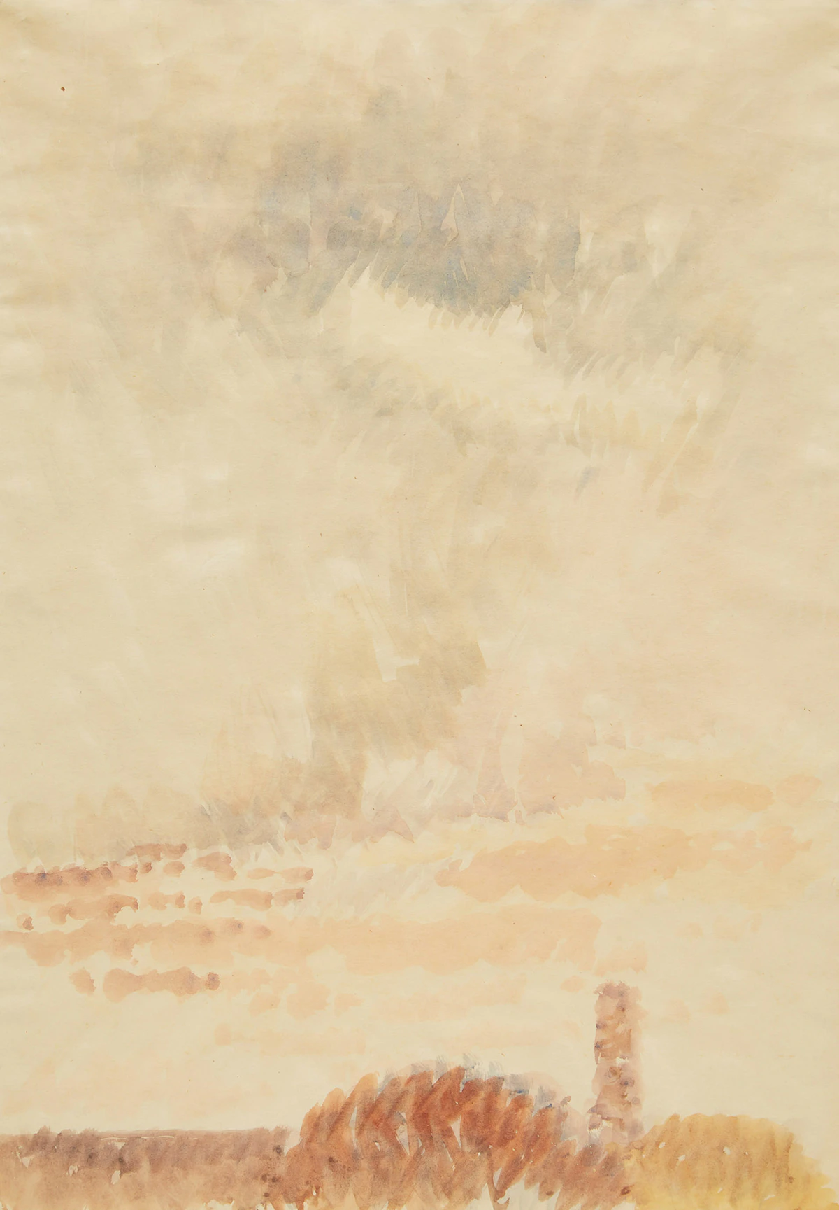 Lionel LeMoine FitzGerald, Break in Storm , watercolour
