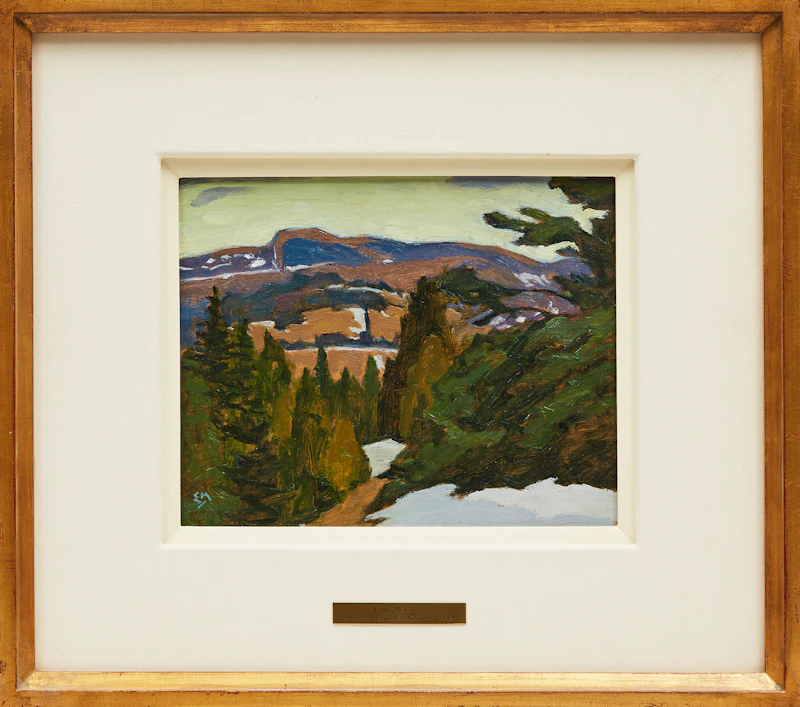 Edwin Headley Holgate, Morin Heights, Laurentians , oil on board, 1959 - view 2