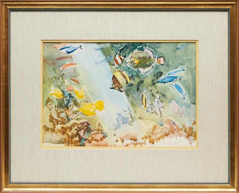 Arthur Lismer, Tropical Fish, Pacific Islands, 1936, watercolour - view 2