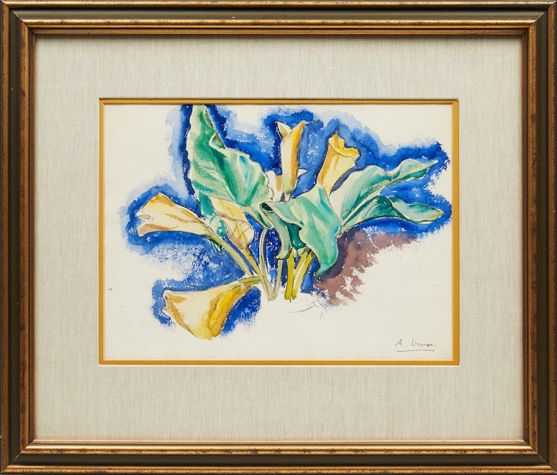 Arthur Lismer, Lilies, watercolour - view 2