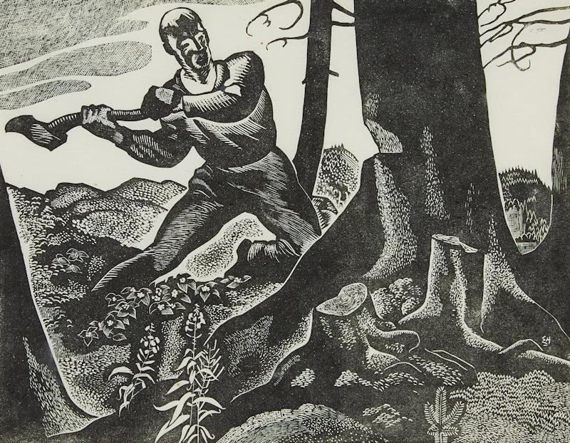 The Woodchopper by Edwin Headley Holgate