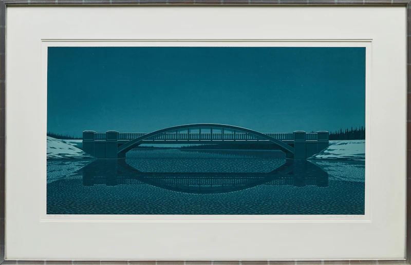 Christopher Pratt, The Bridge, screenprint in colours, 1989 - view 2