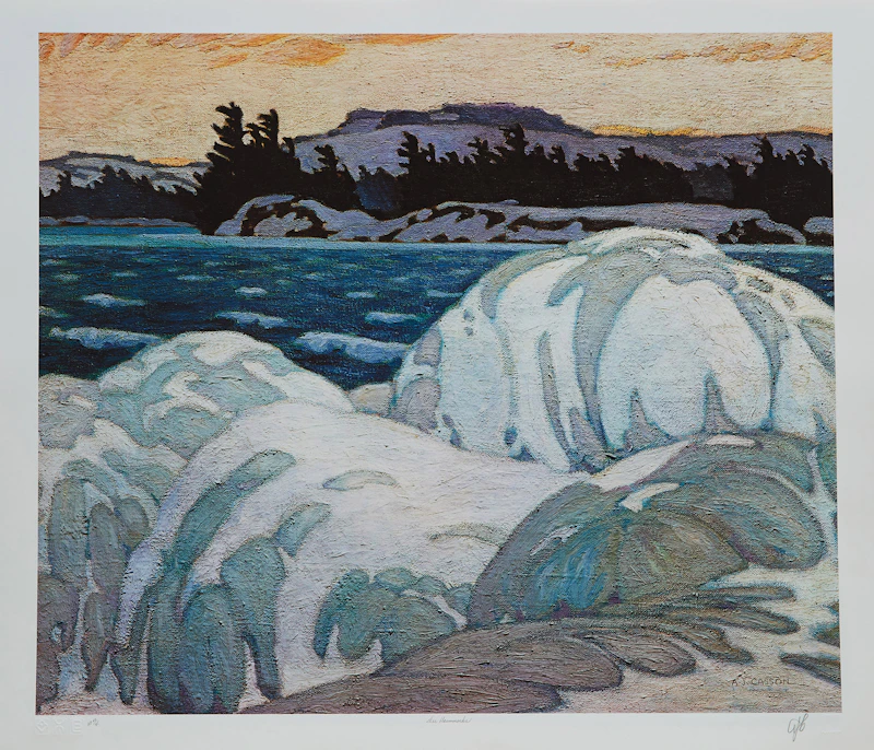 Alfred Joseph Casson, A.J. Casson: The Group of Seven Commemorative Anniversary Suite (Folio One: Oil Paintings), folio of seven photolithographic reproductions - view 4