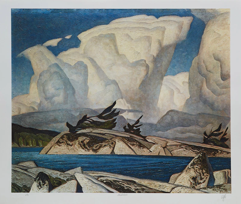 Alfred Joseph Casson, A.J. Casson: The Group of Seven Commemorative Anniversary Suite (Folio One: Oil Paintings), folio of seven photolithographic reproductions - view 5