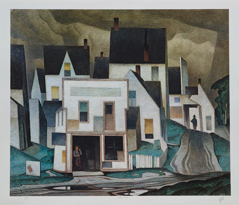 Alfred Joseph Casson, A.J. Casson: The Group of Seven Commemorative Anniversary Suite (Folio One: Oil Paintings), folio of seven photolithographic reproductions - view 8