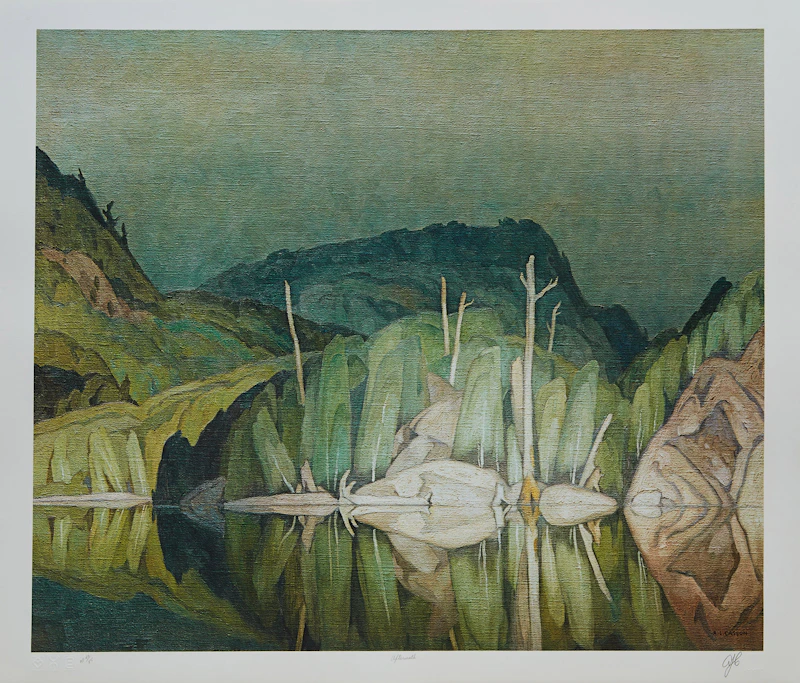 Alfred Joseph Casson, A.J. Casson: The Group of Seven Commemorative Anniversary Suite (Folio One: Oil Paintings), folio of seven photolithographic reproductions - view 9