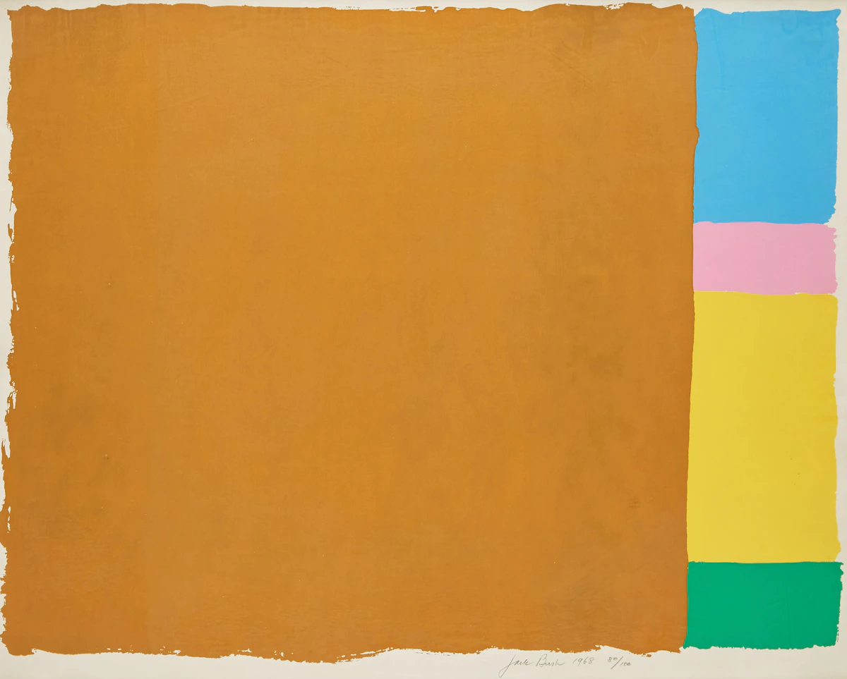 Jack Hamilton Bush, Friday Morning, serigraph, 1968