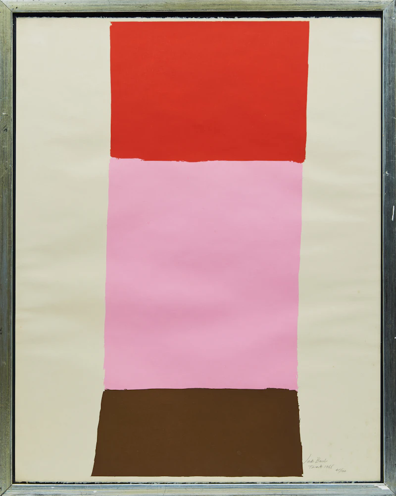 Jack Hamilton Bush, Orange, Pink, Brown, serigraph, 1965 - view 2