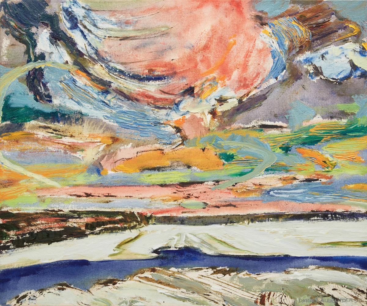 David T. Alexander, Ice Lift, acrylic on canvas, 1990