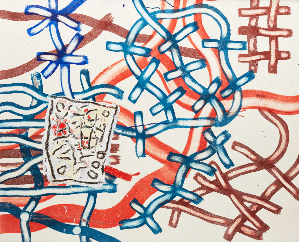 David Urban, Speak, oil on canvas on board, 1995