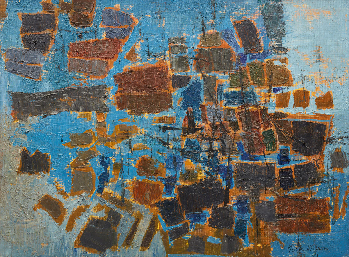 Ronald York Wilson, Untitled Abstract, oil on canvas