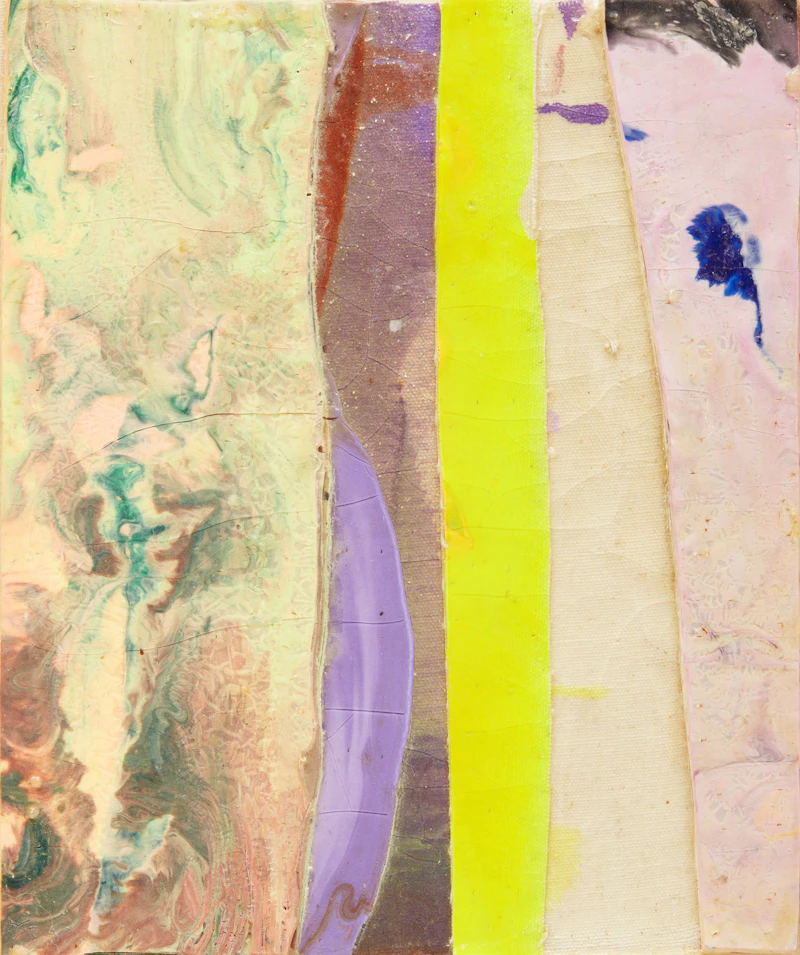 Graham Peacock, Original #28; Original #39, two acrylic and collage paintings on canvas, 2001 - view 4