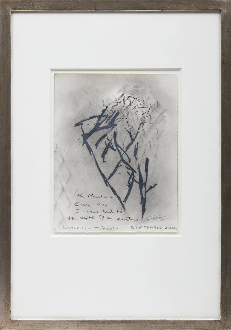 Ben Woolfitt, My Mountains, mixed media on paper, 2002 - view 2