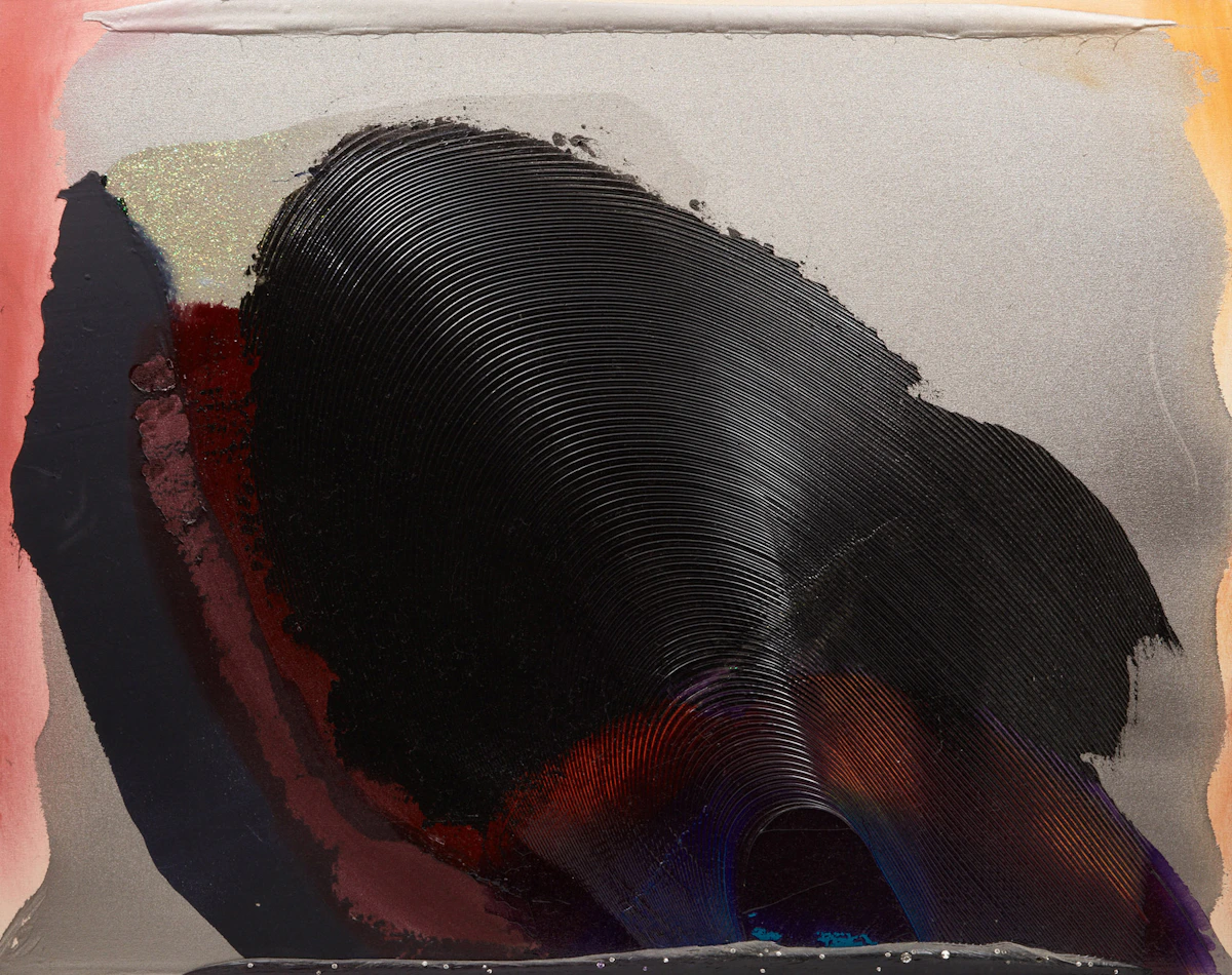 Joseph Drapell, Platinum, acrylic with rhinestones on canvas, 2002
