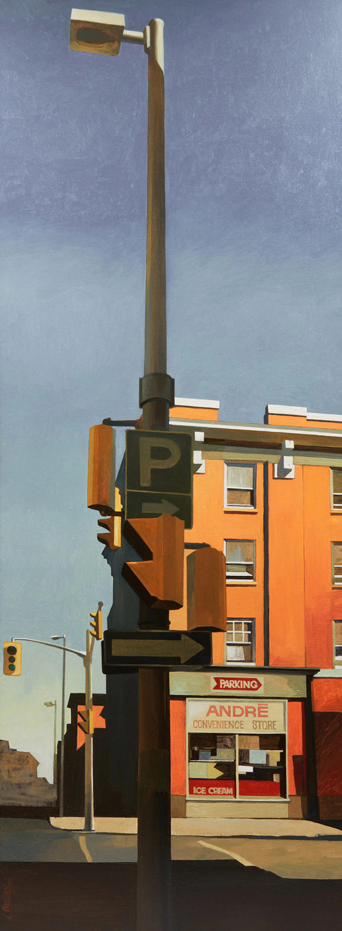 Leon Belsky, Morning; Midday; Twilight, three oils on canvas, 1995