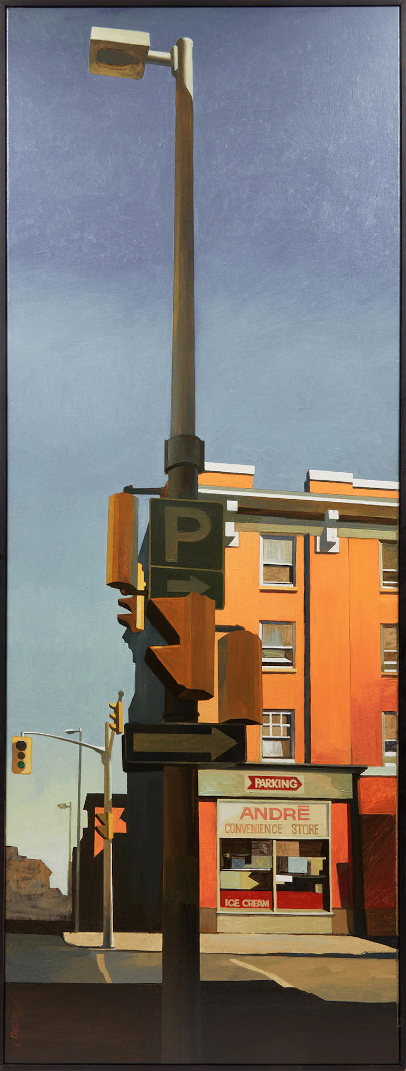 Leon Belsky, Morning; Midday; Twilight, three oils on canvas, 1995 - view 2