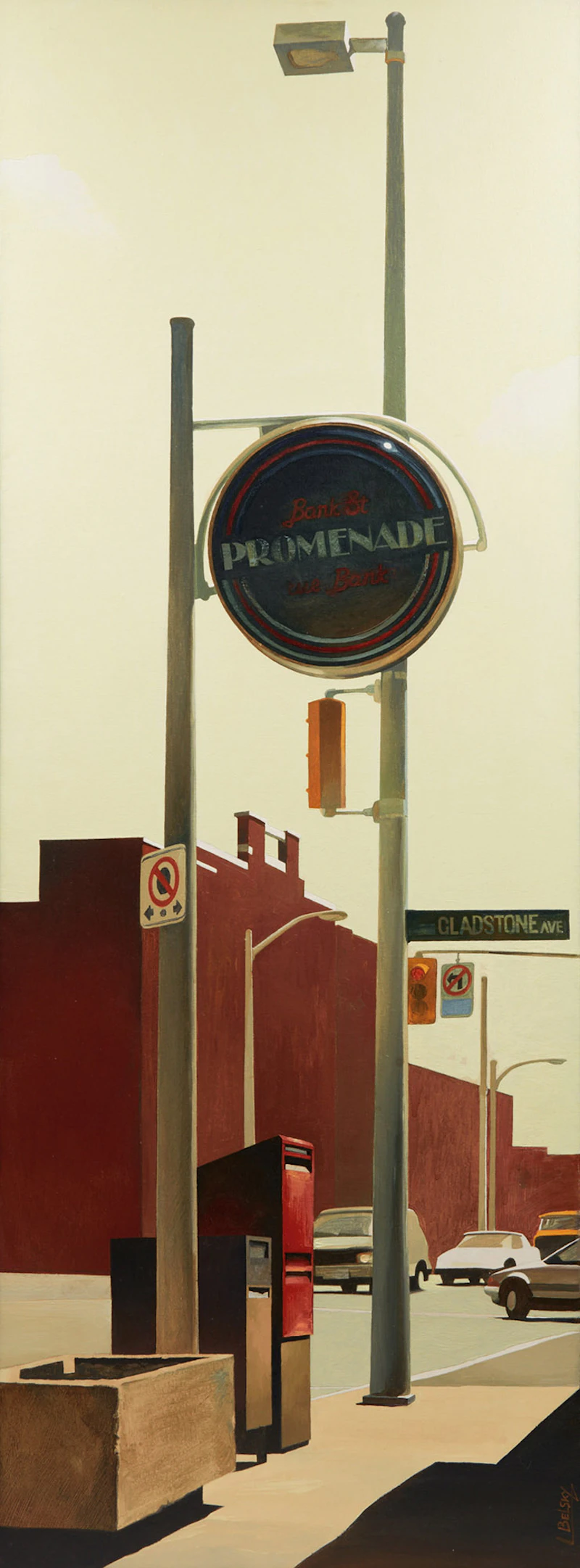 Leon Belsky, Morning; Midday; Twilight, three oils on canvas, 1995 - view 4