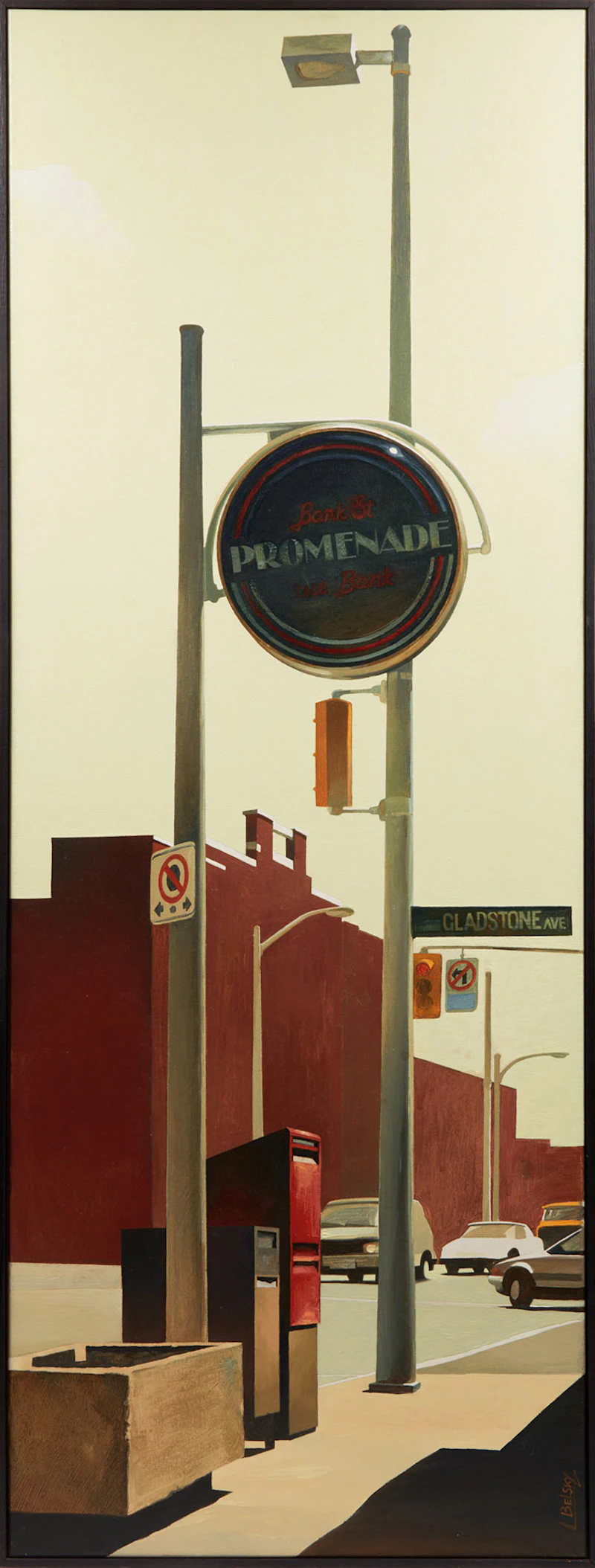 Leon Belsky, Morning; Midday; Twilight, three oils on canvas, 1995 - view 5