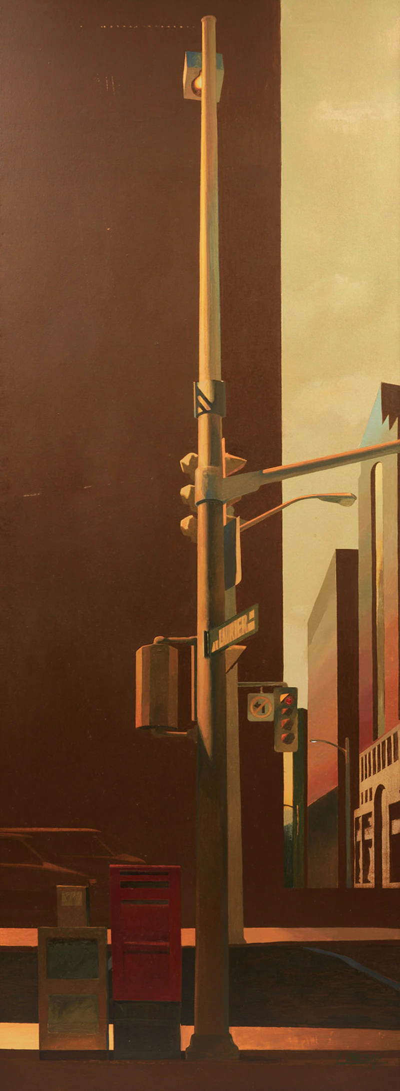 Leon Belsky, Morning; Midday; Twilight, three oils on canvas, 1995 - view 7
