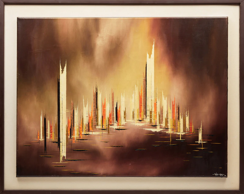 Ivan  Wheale, The Golden City, oil on canvas, 1962 - view 2