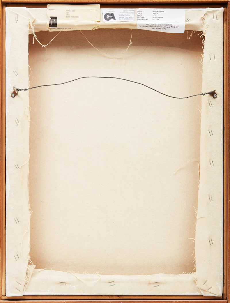 John Meredith, April III, oil on canvas, 1974 - view 3