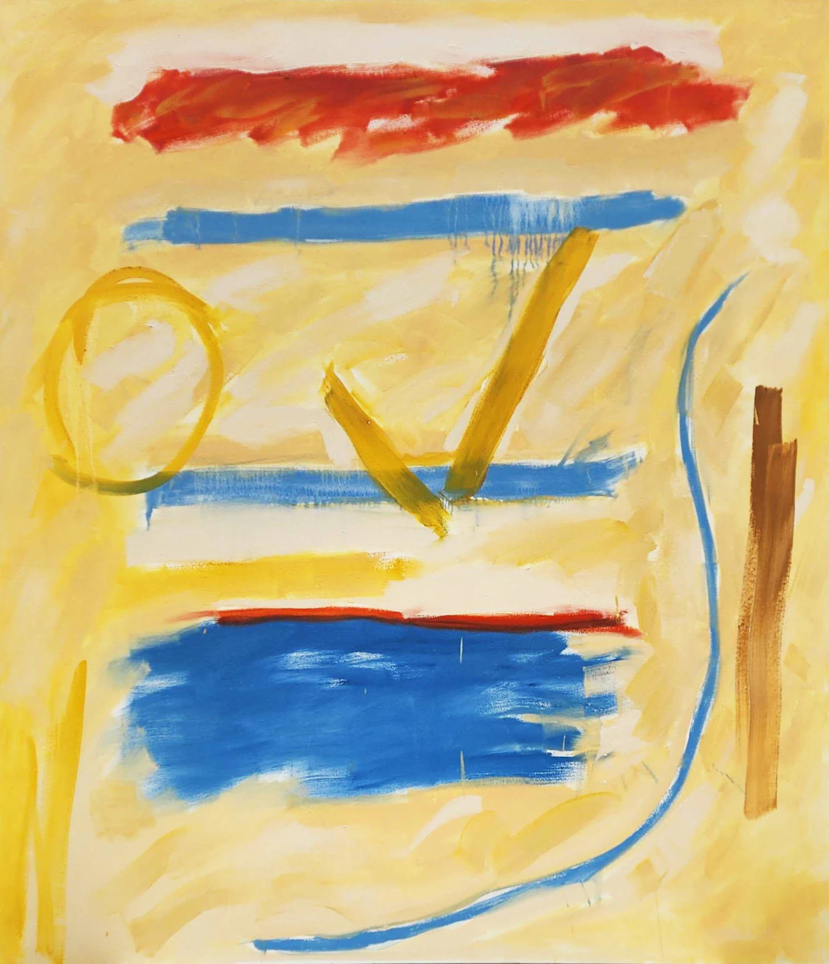 John Meredith, Tangerine, oil on canvas, 1990