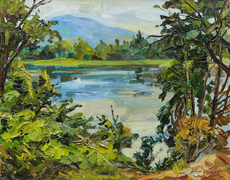 Lake and Trees by Armand Tatossian
