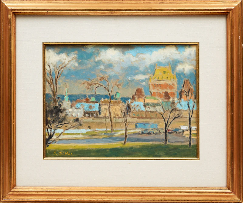 Antoine Bittar, Outside the Wall, Quebec, oil on canvas, 1987 - view 2